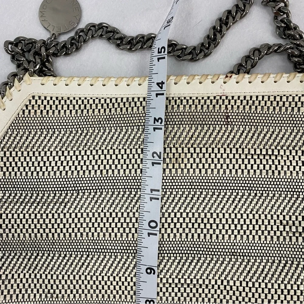 Stella McCartney Cream and Silver Chain Shoulder Bag